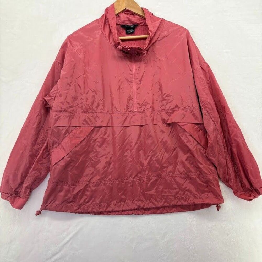 Mondetta Outdoor Women's Size XL Pink Wind Breaker‎ Pullover Packable